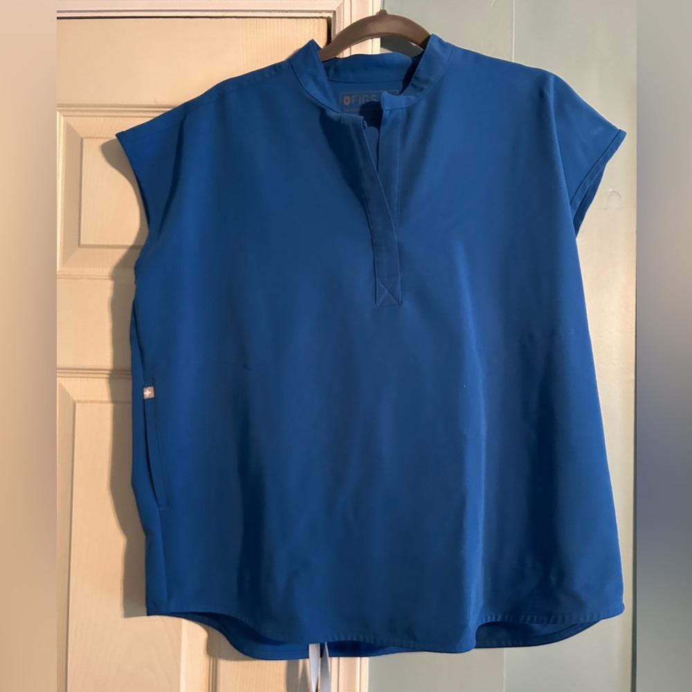 Royal Blue Figs Scrub Set